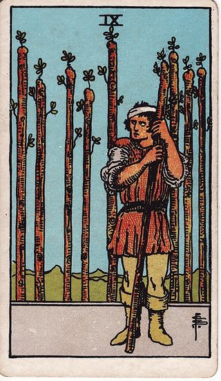 Nine of Wands tarot card