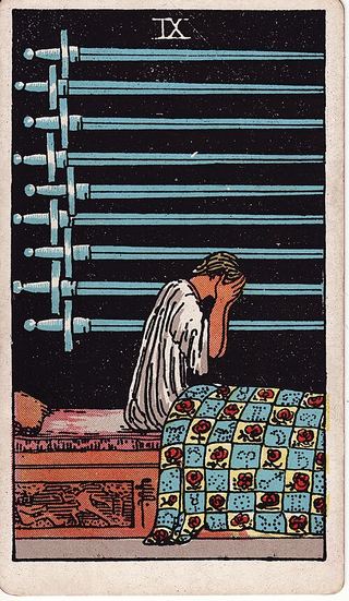 Nine of Swords tarot card